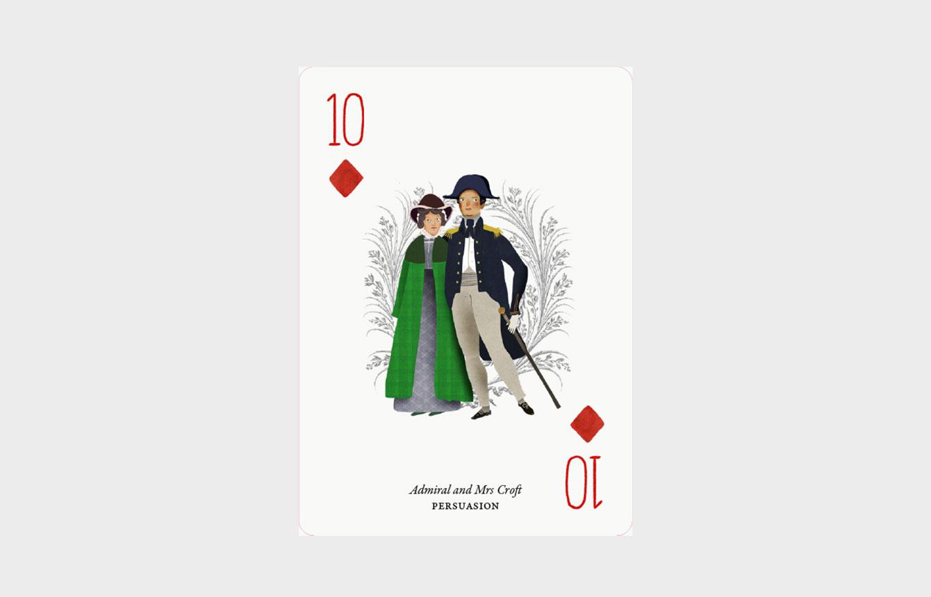 Beispielinhalt (Bild) Jane Austen Playing Cards