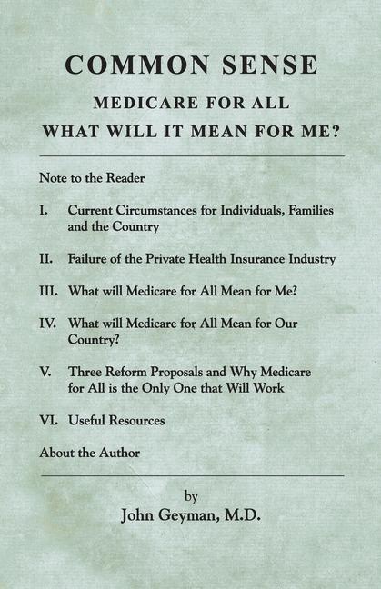 Vorderes Coverbild Common Sense: Medicare for All: What Will It Mean for Me?