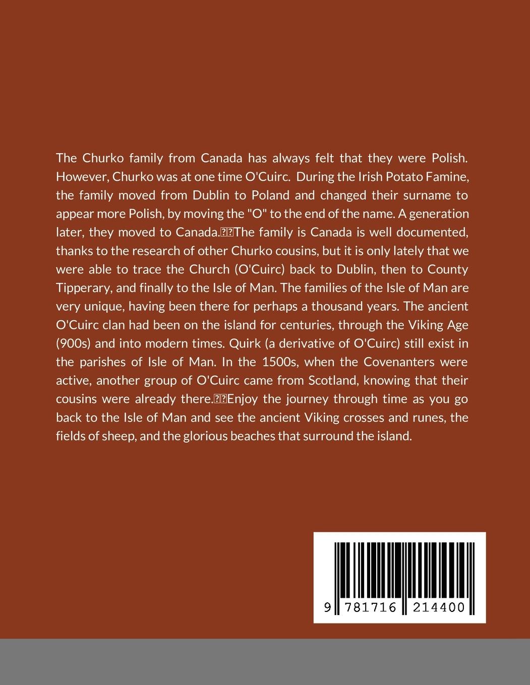 Rückseitencover From Isle of Man to America - The Churko Genealogy