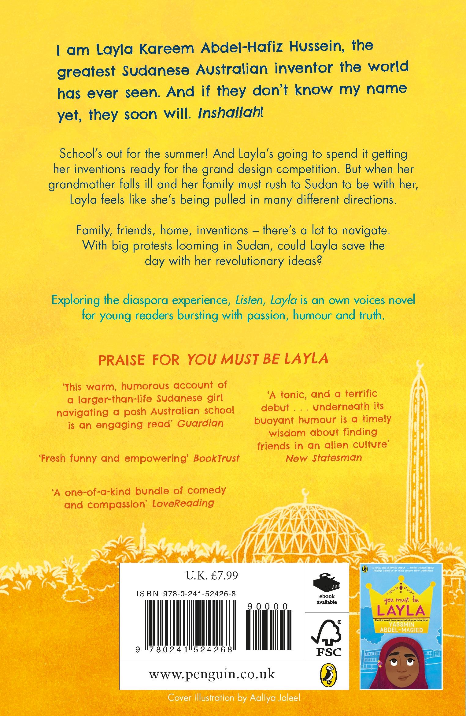 Rückseitencover Listen, Layla