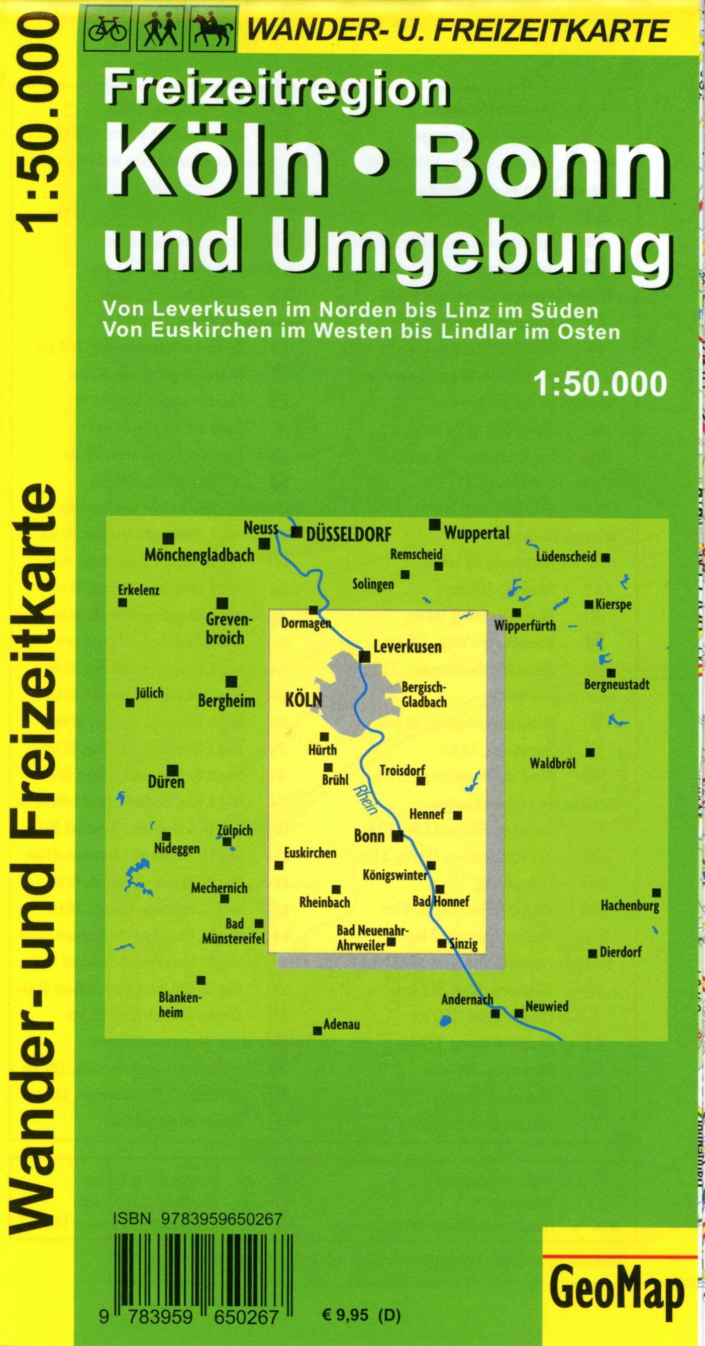 Beispielinhalt (Bild) Köln, Bonn und Umgebung - Wander- und Freizeitkarte 1:50 000