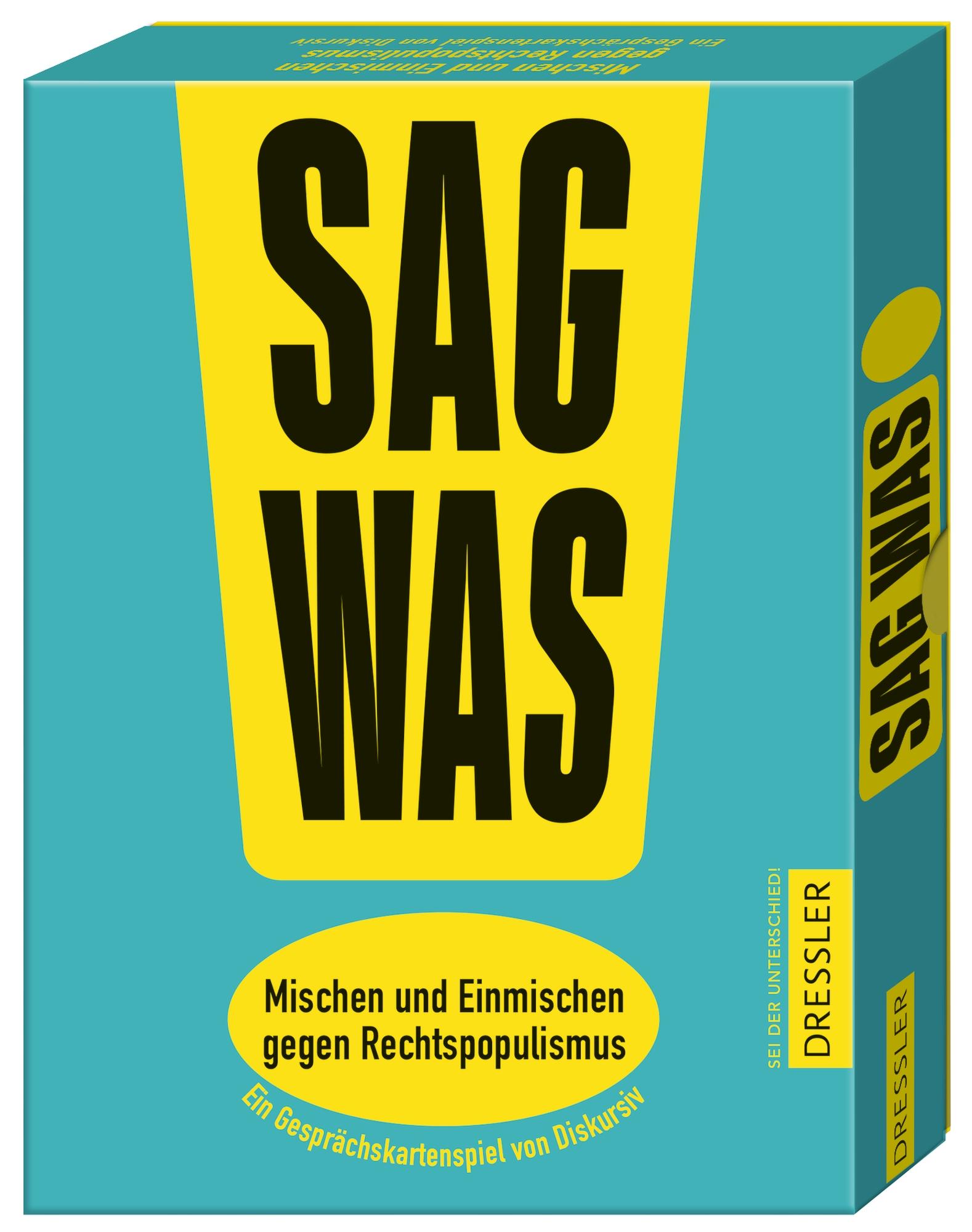 Vorderes Coverbild Sag was! Mischen und Einmischen gegen Rechtspopulismus