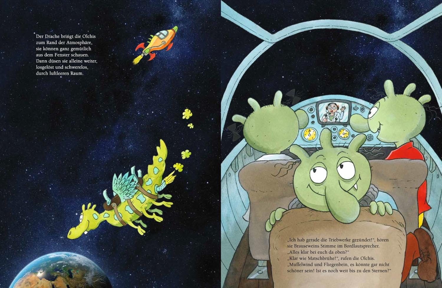 Beispielinhalt (Bild) Die Olchis. Das große Weltraumabenteuer