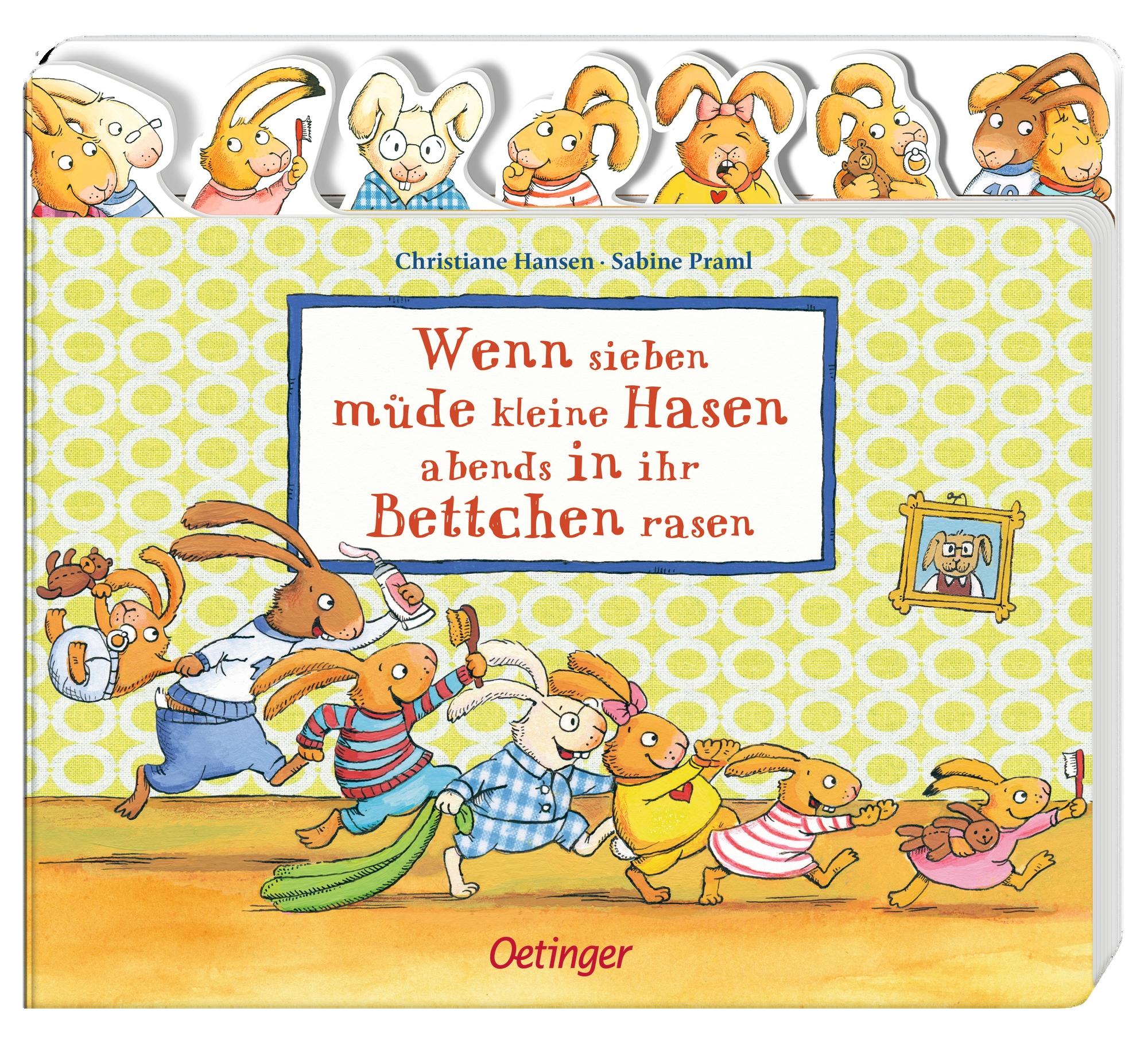 Vorderes Coverbild Wenn sieben müde kleine Hasen abends in ihr Bettchen rasen