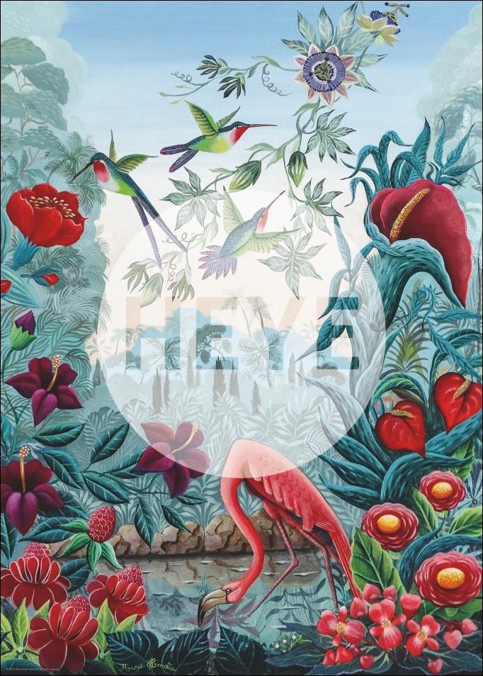 Beispielinhalt (Bild) Bird Paradise Puzzle 1000 Teile