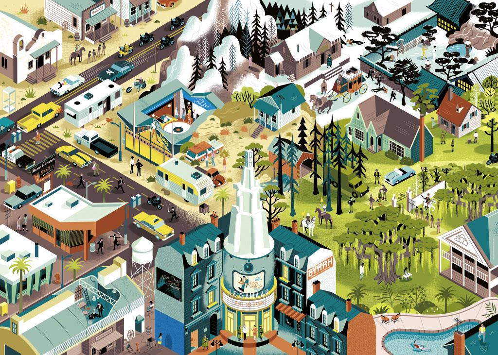 Beispielinhalt (Bild) Tarantino Films Puzzle 1000 Teile