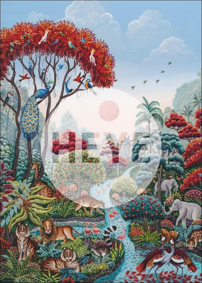 Beispielinhalt (Bild) Wildlife Paradise Puzzle 2000 Teile