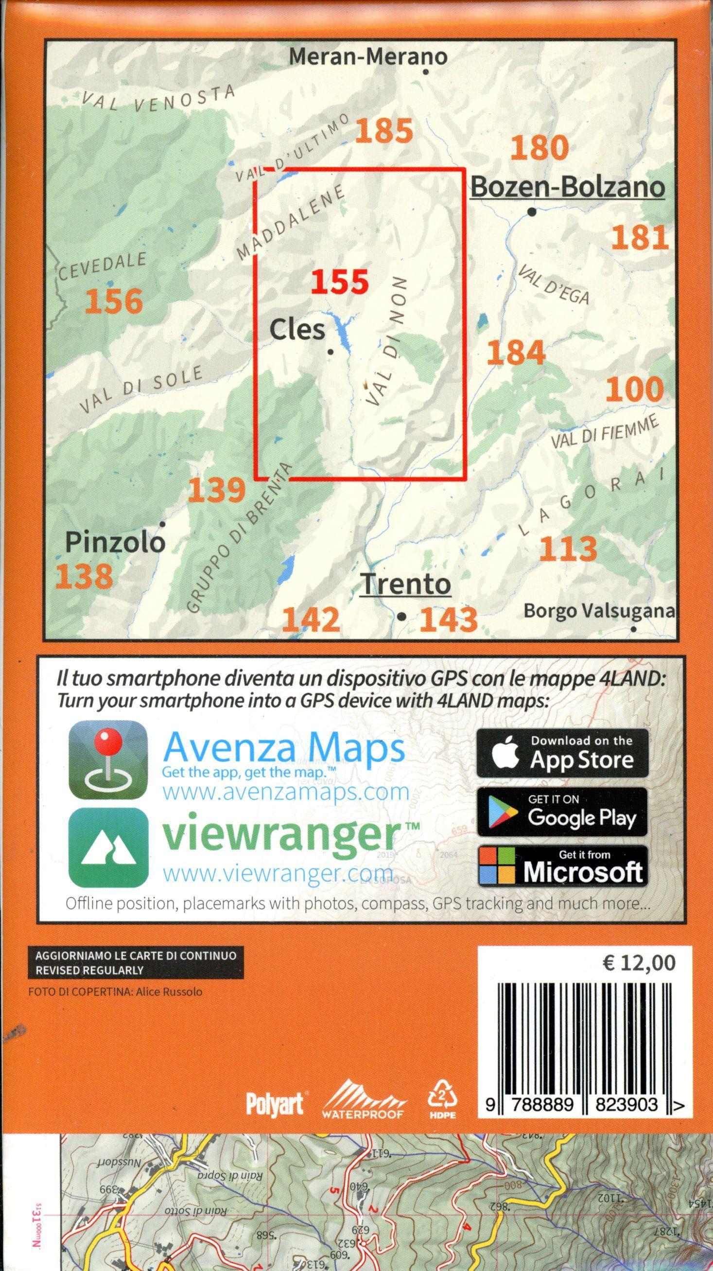 Beispielinhalt (Bild) Val di Non 1 : 25 000