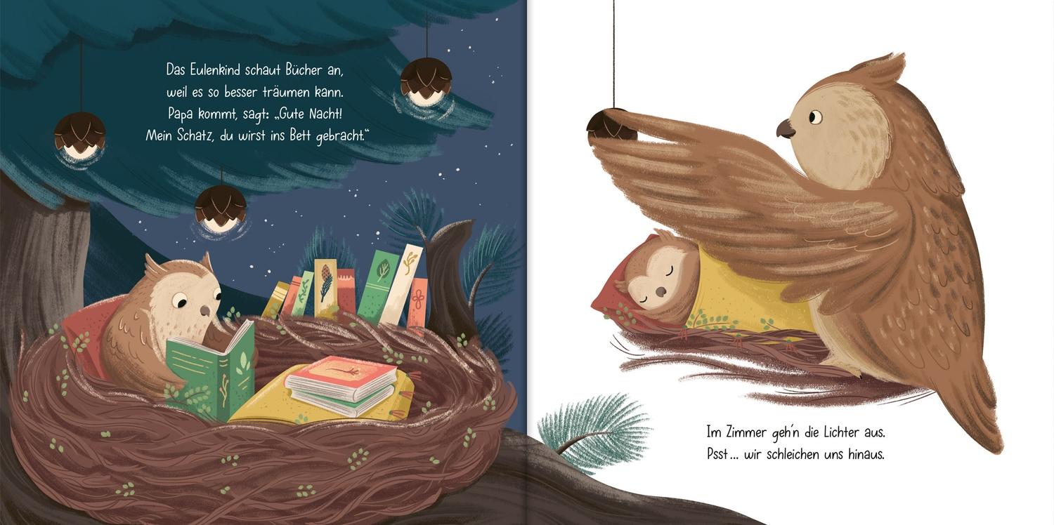 Beispielinhalt (Bild) Ab ins Bett, kleine Tierkinder!