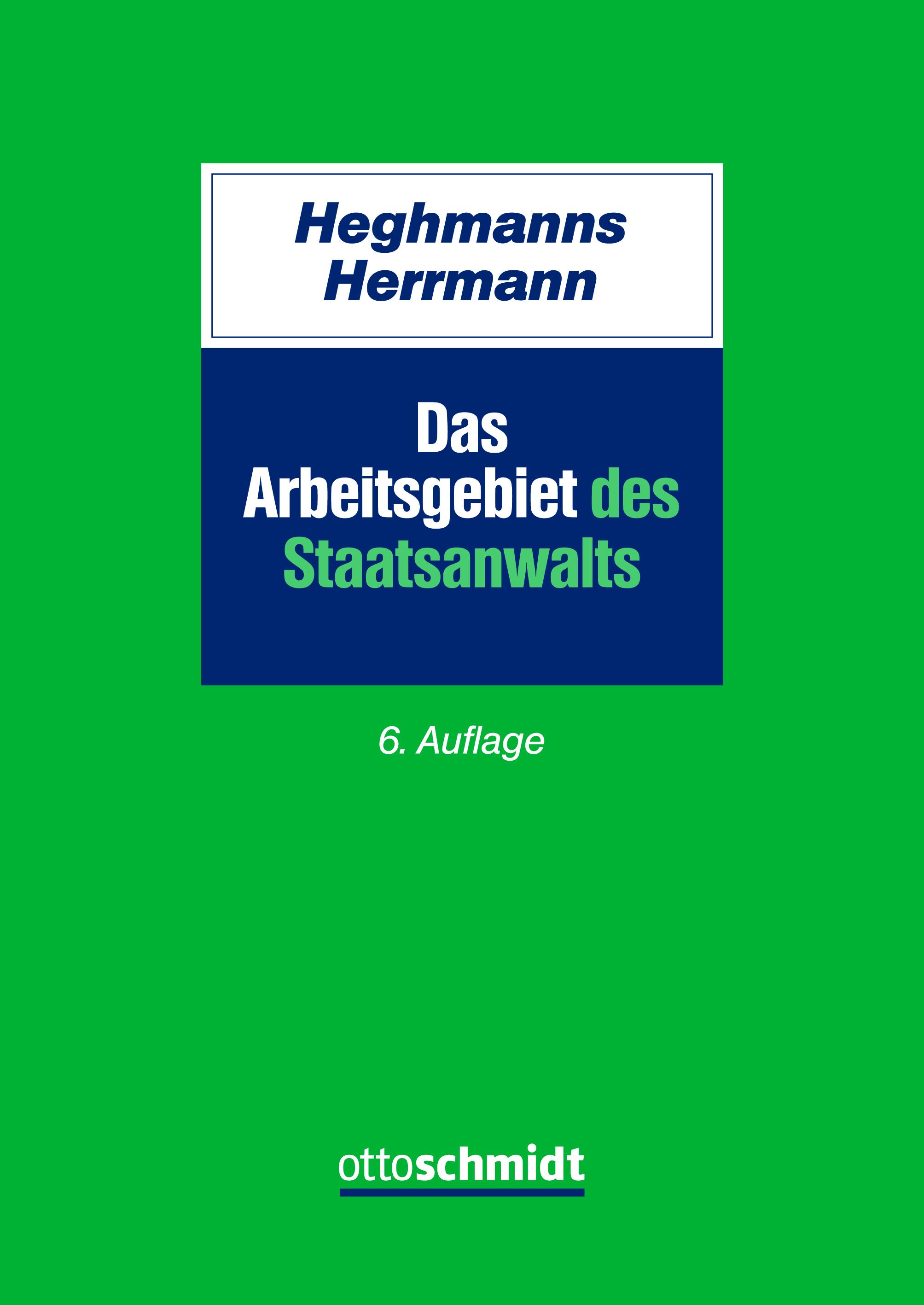 Vorderes Coverbild Das Arbeitsgebiet des Staatsanwalts