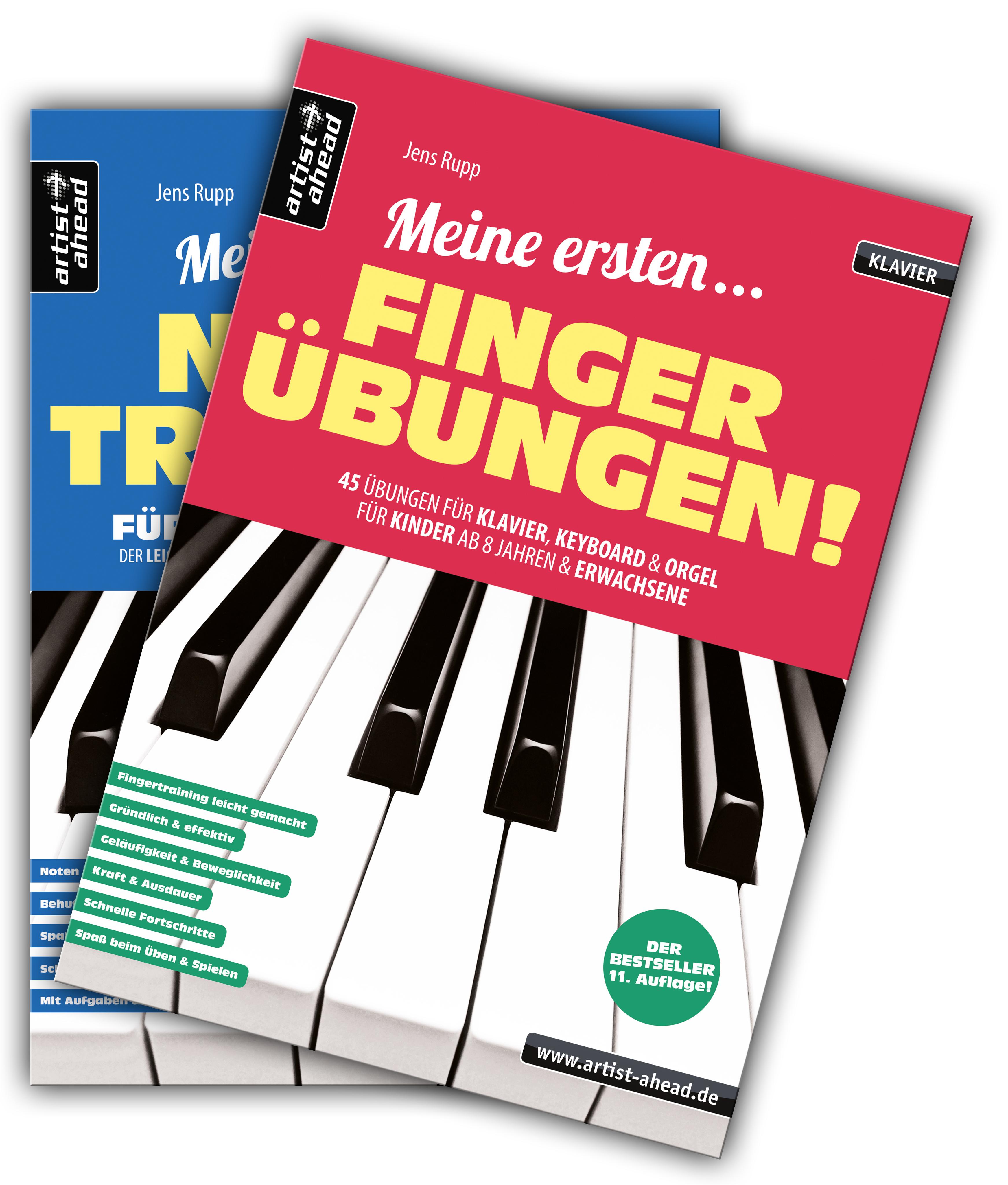 Vorderes Coverbild Meine ersten Fingerübungen + Mein erstes Notentraining im Set!