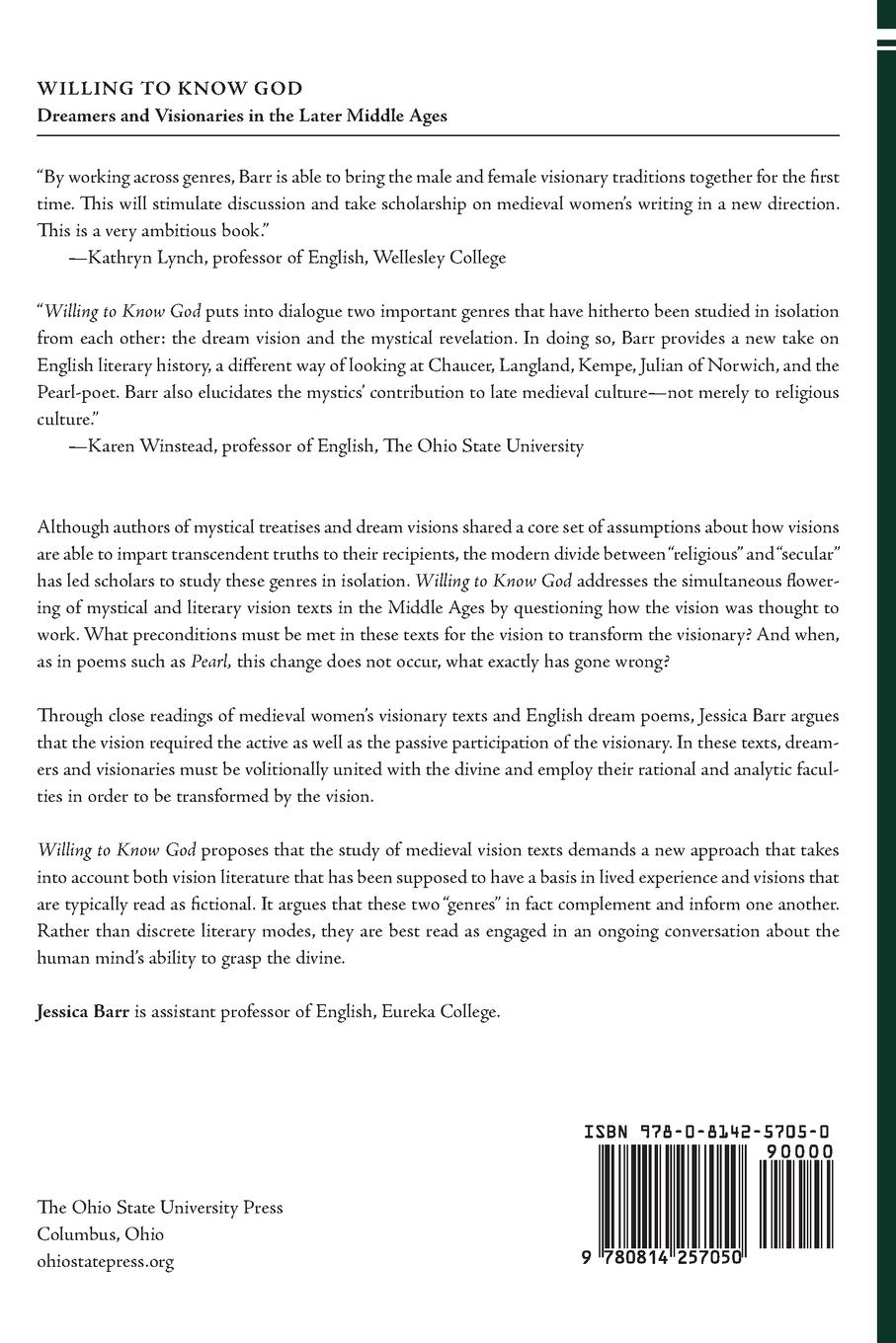 Rückseitencover Willing to Know God