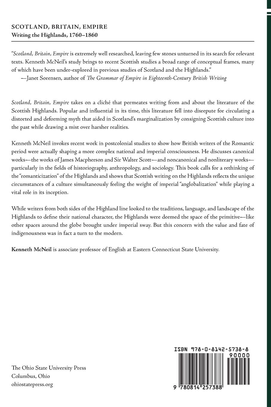 Rückseitencover SCOTLAND BRITAIN EMPIRE