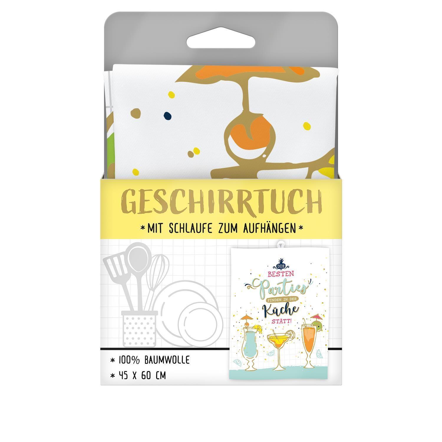 Beispielinhalt (Bild) GRUSS & CO 47096 Geschirrtuch Parties