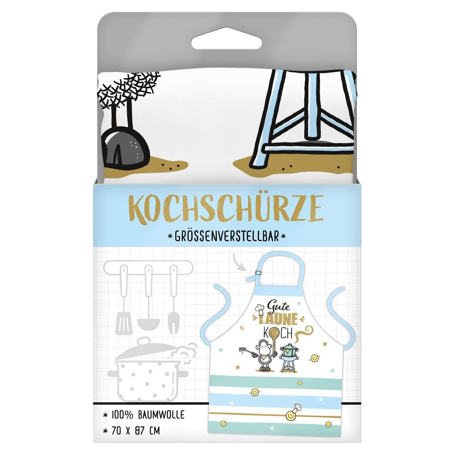Beispielinhalt (Bild) Sheepworld 47097 Schürze Gute Laune