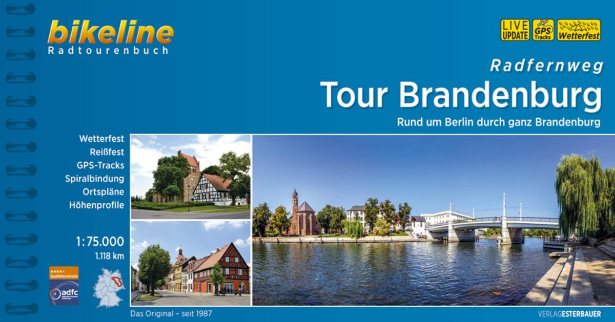 Vorderes Coverbild Radfernweg Tour Brandenburg
