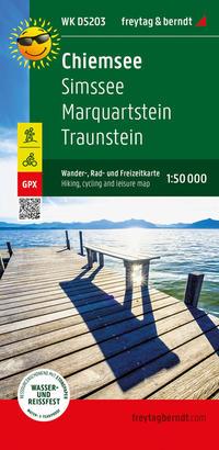 Vorderes Coverbild Chiemsee, Wander-, Rad- und Freizeitkarte 1:50.000, freytag & berndt, WK D5203