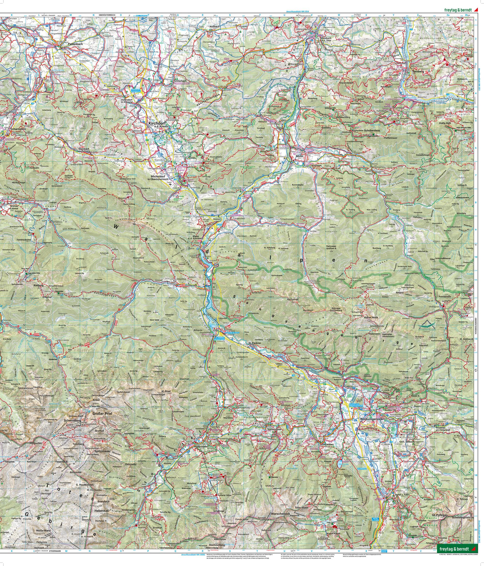 Beispielinhalt (Bild) Pyhrn-Priel, Wander-, Rad- und Freizeitkarte 1:50.000, freytag & berndt, WK 0081