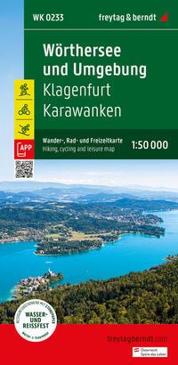 Vorderes Coverbild Wörthersee und Umgebung, Wander-, Rad- und Freizeitkarte 1:50.000, freytag & berndt, WK 0233