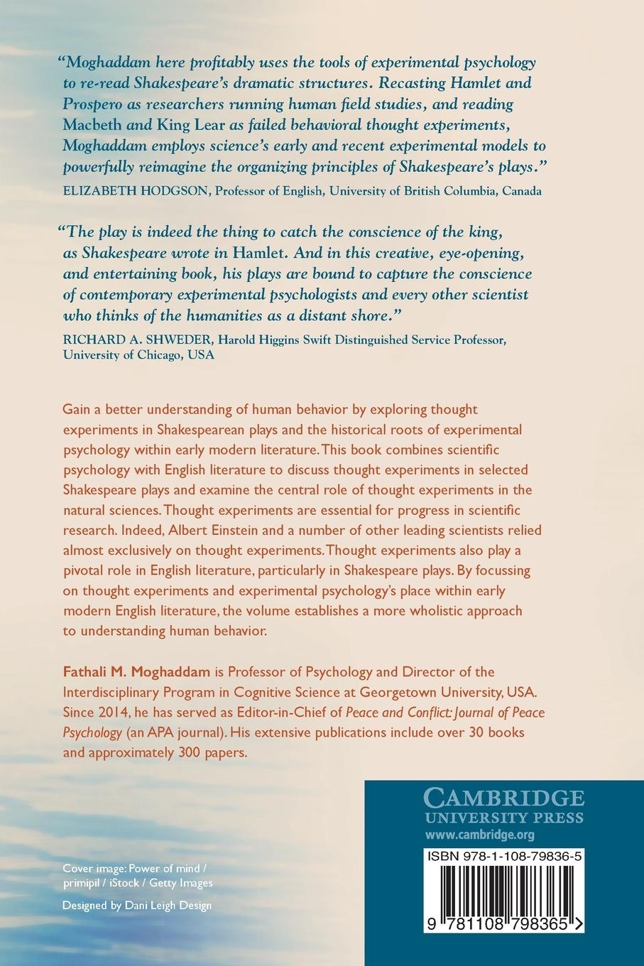 Rückseitencover Shakespeare and the Experimental Psychologist