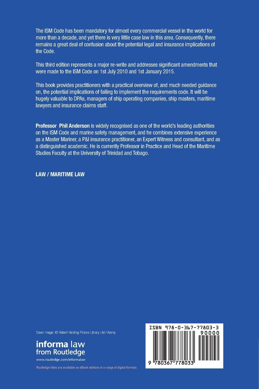 Rückseitencover The ISM Code