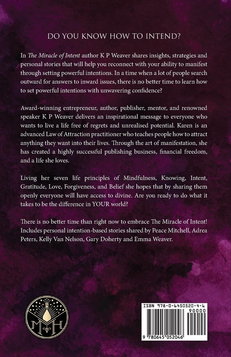 Rückseitencover The Miracle of Intent