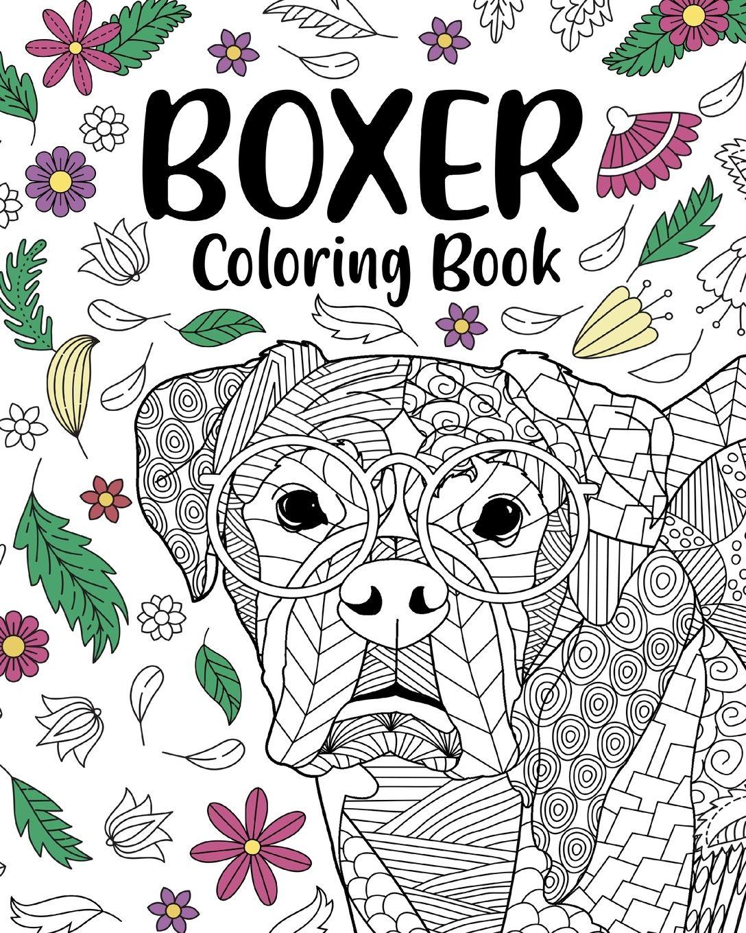 Vorderes Coverbild Boxer Dog Coloring Book