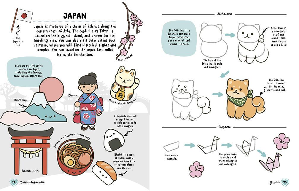 Beispielinhalt (Bild) How to Draw Cute Stuff: Around the World