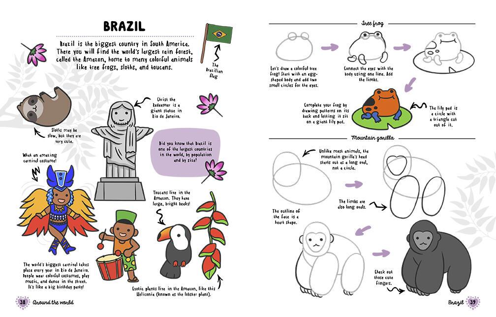 Beispielinhalt (Bild) How to Draw Cute Stuff: Around the World