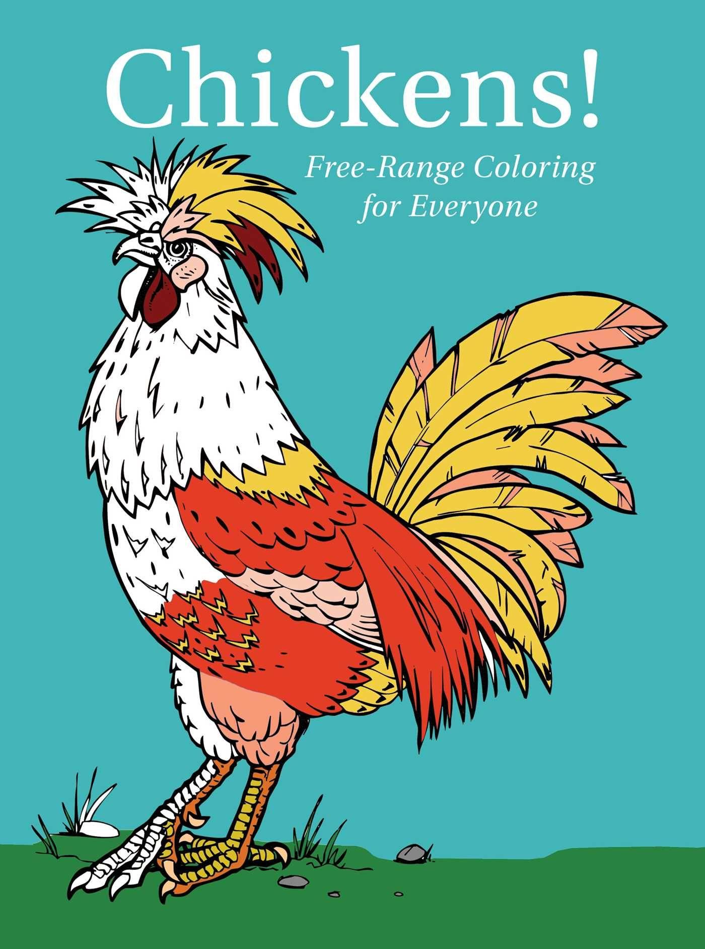 Vorderes Coverbild Chickens! Free-Range Coloring for Everyone - Drilled