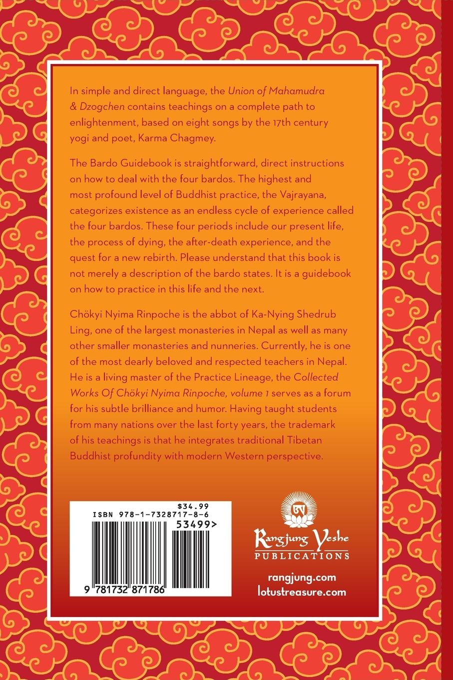 Rückseitencover The Collected Works of Chokyi Nyima Rinpoche Volume I