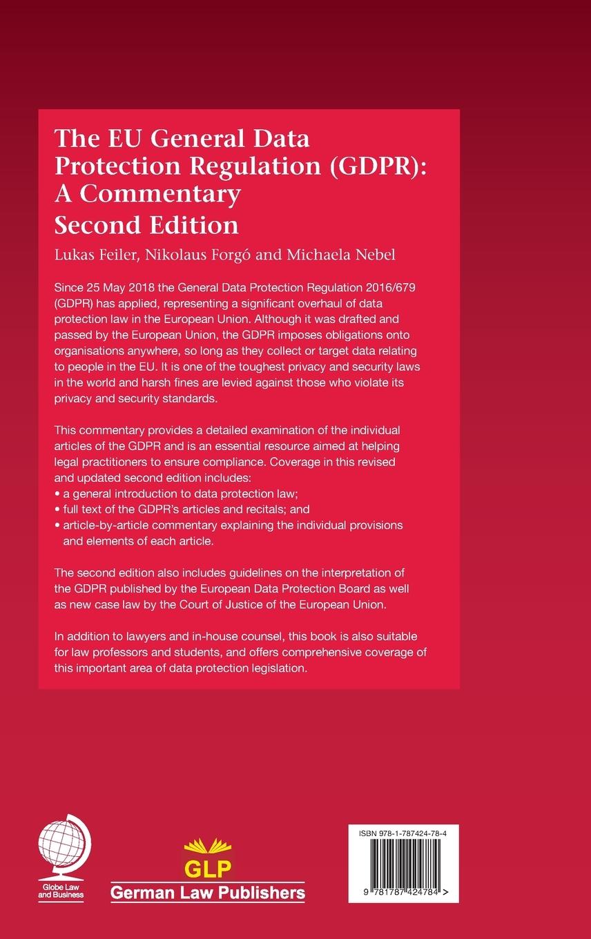 Rückseitencover EU General Data Protection Regulation (Gdpr)
