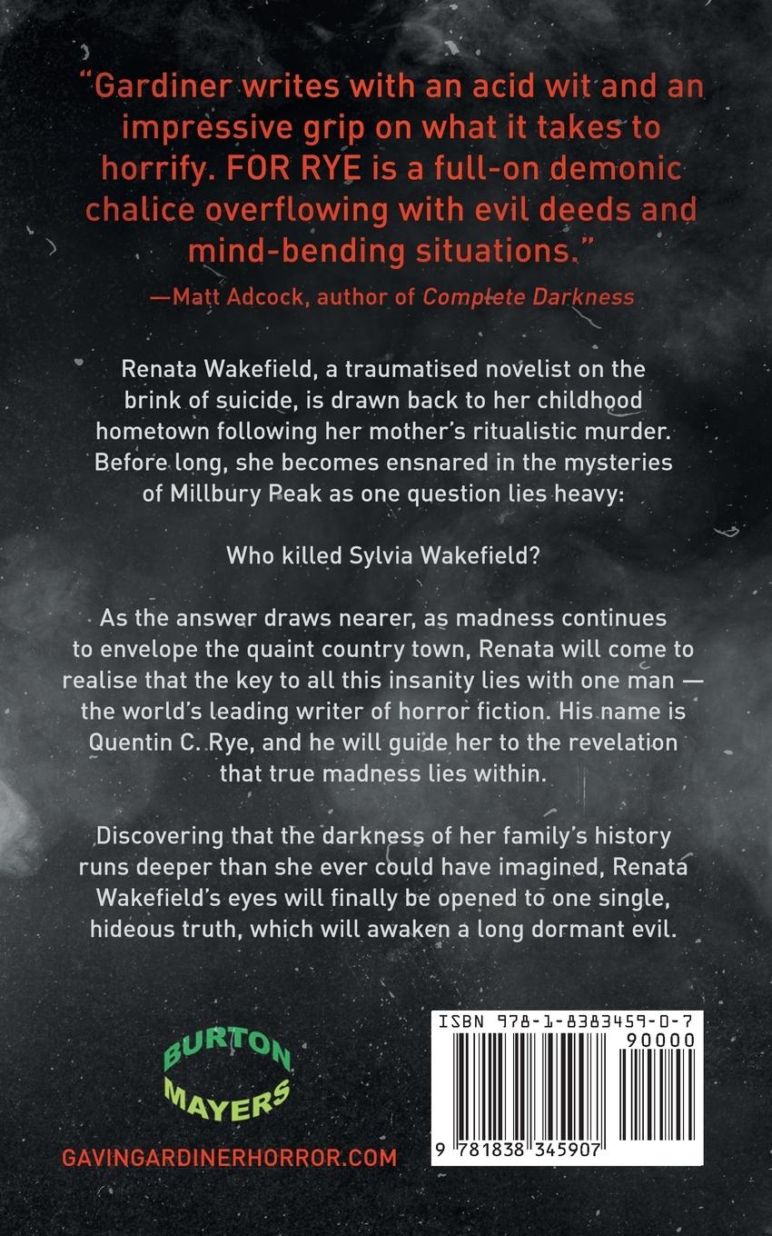 Rückseitencover For Rye