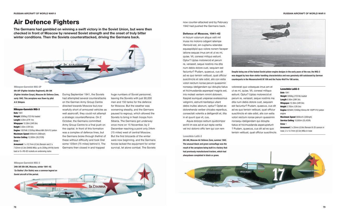 Beispielinhalt (Bild) Russian Aircraft of World War II
