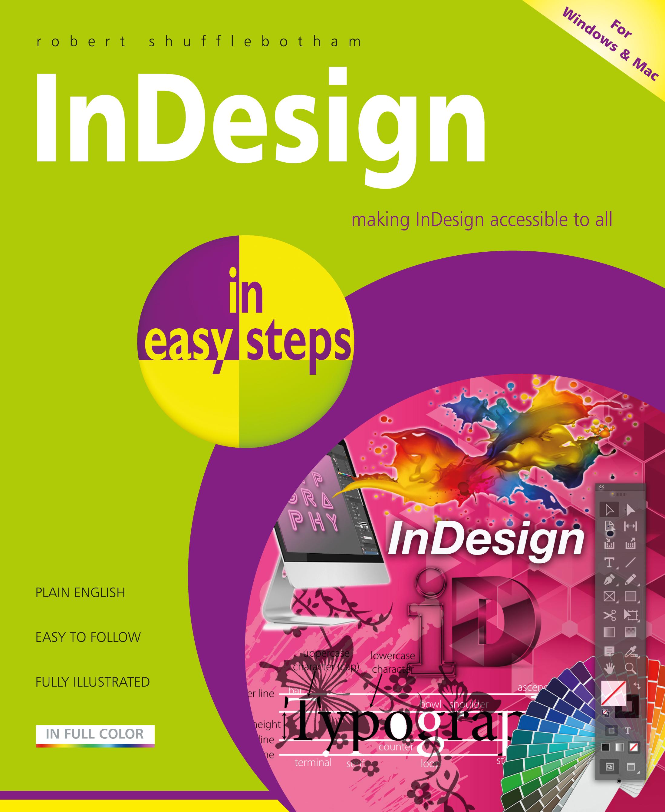Vorderes Coverbild Indesign in Easy Steps