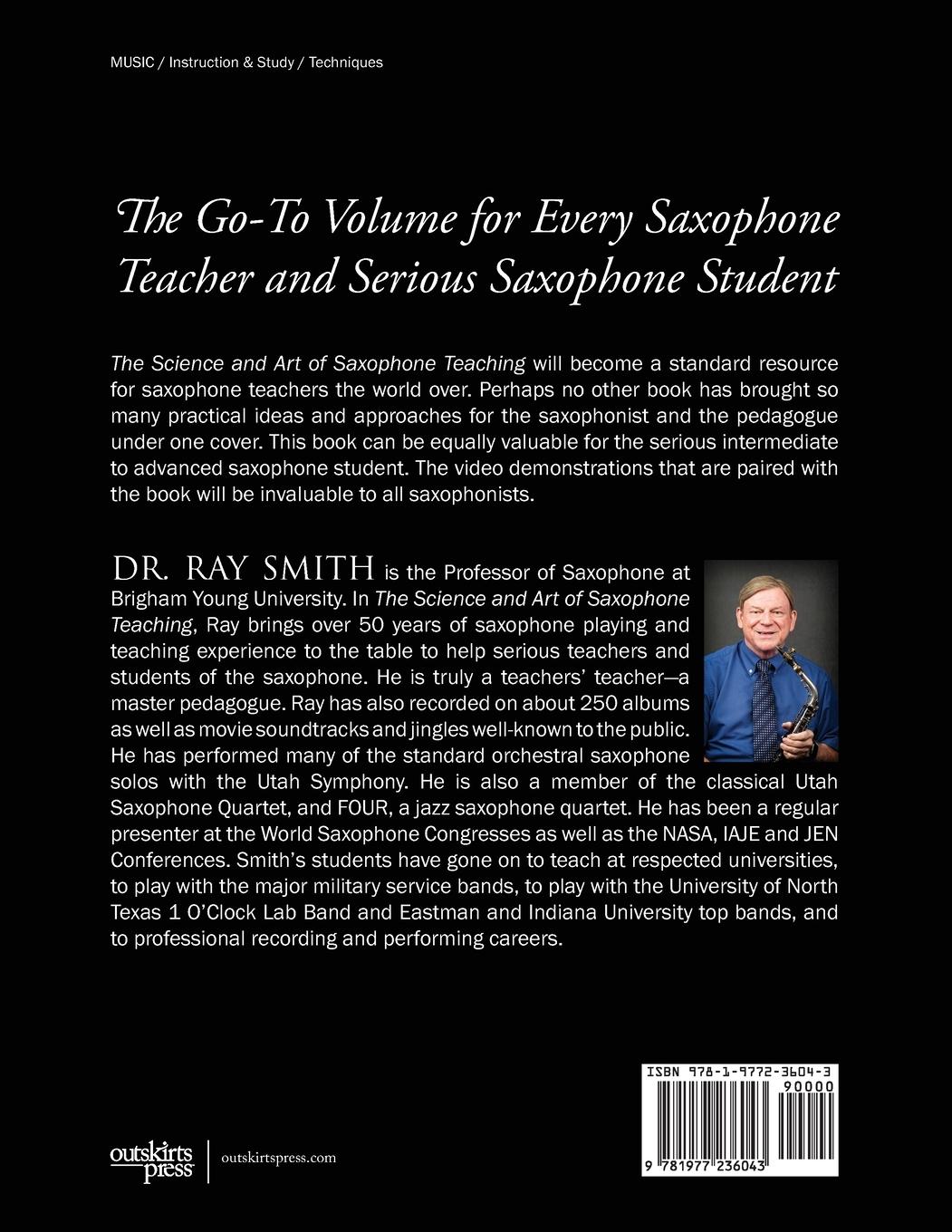 Rückseitencover The Science and Art of Saxophone Teaching
