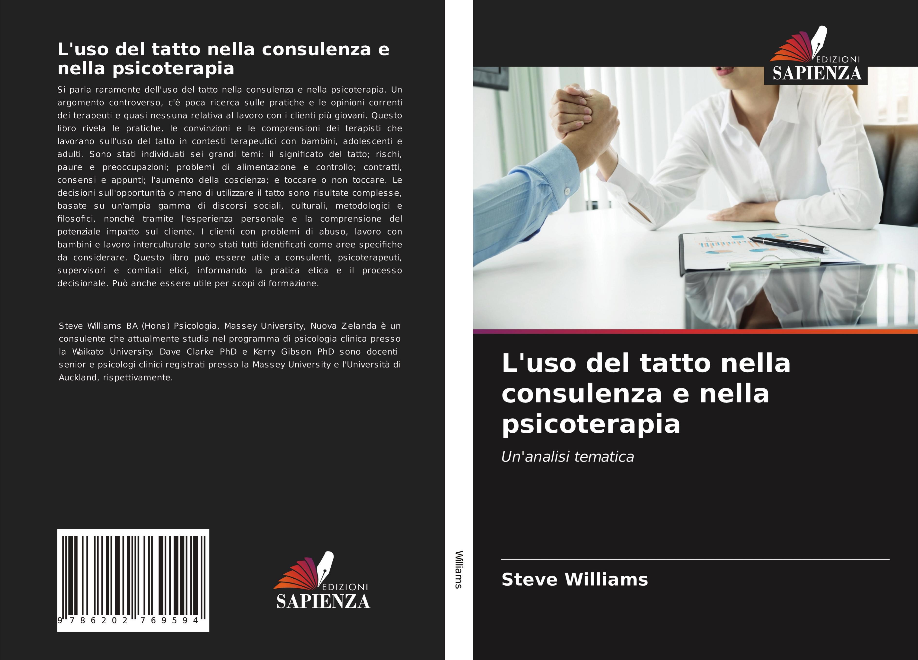 Vorderes Coverbild L'uso del tatto nella consulenza e nella psicoterapia