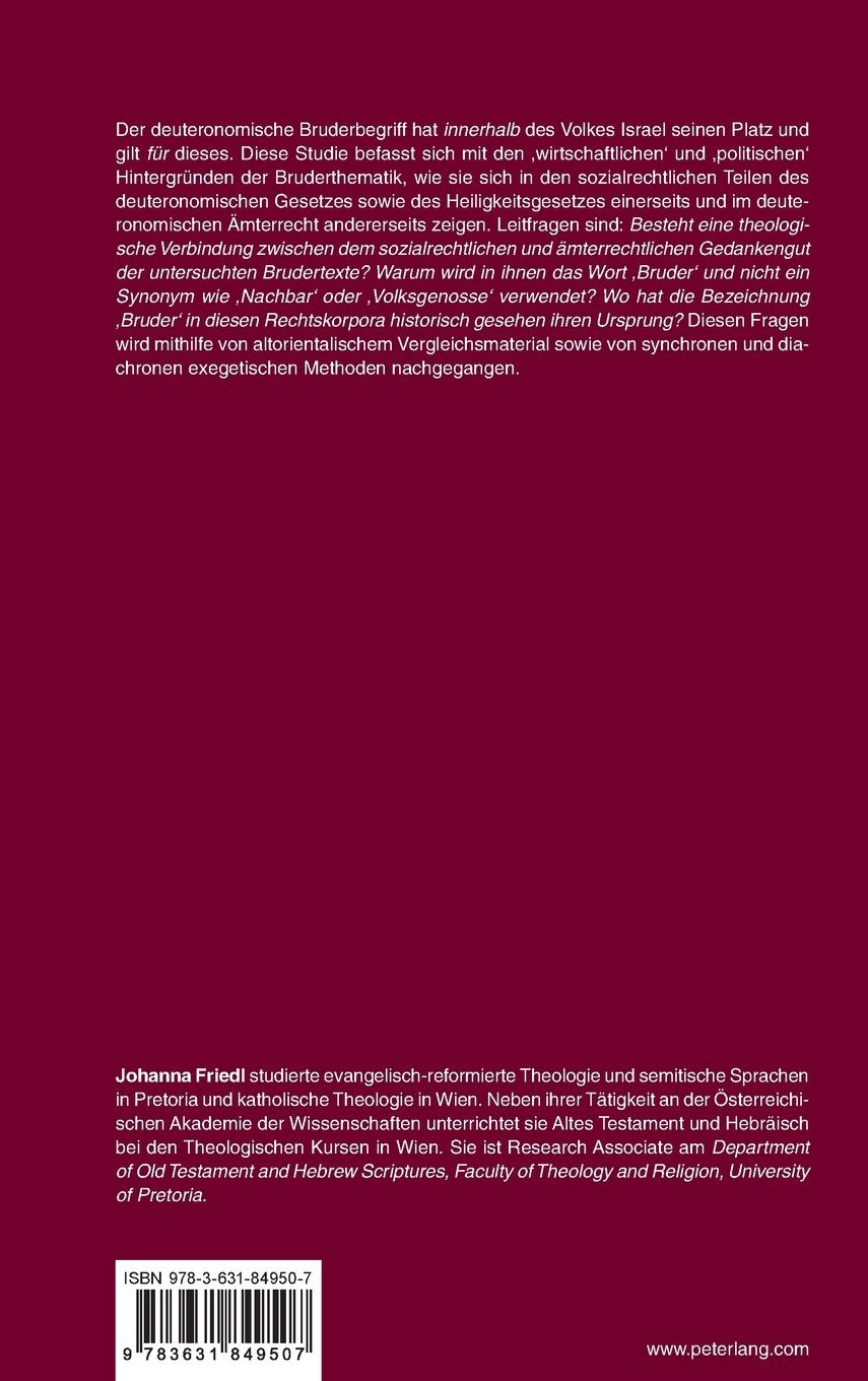 Rückseitencover Ein brüderliches Volk