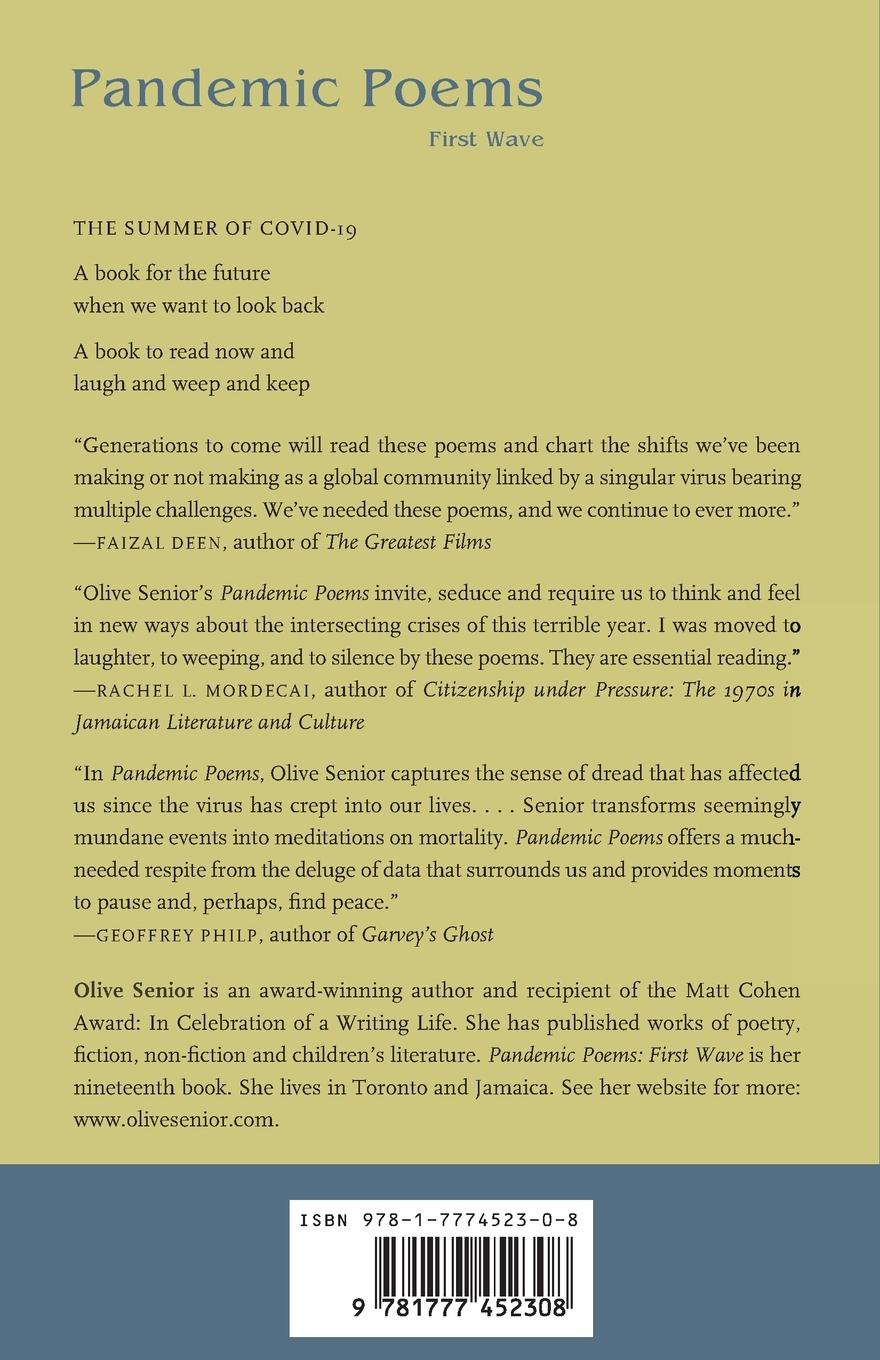 Rückseitencover Pandemic Poems