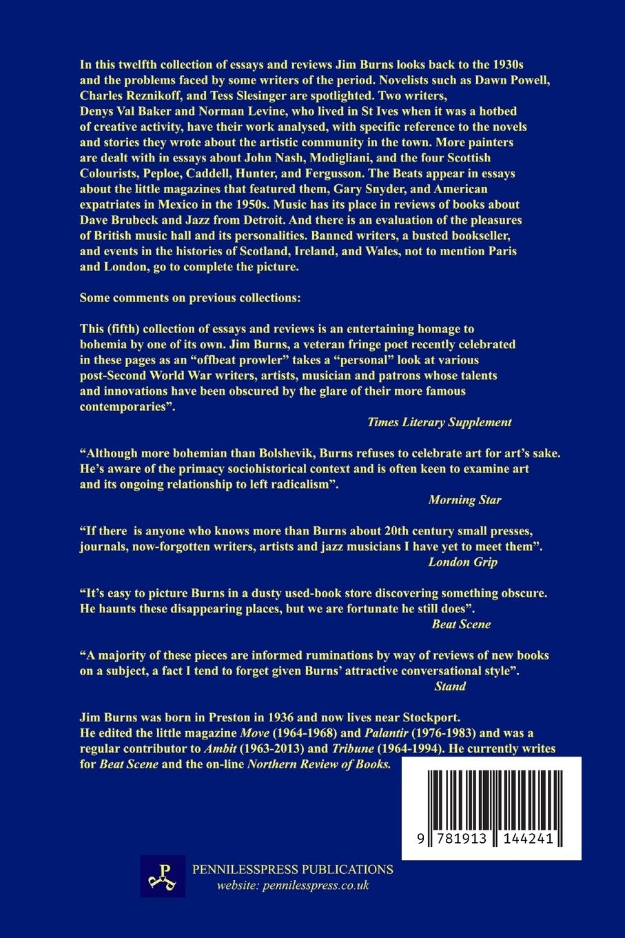 Rückseitencover MODERNISTS BOHEMIANS MAVERICKS