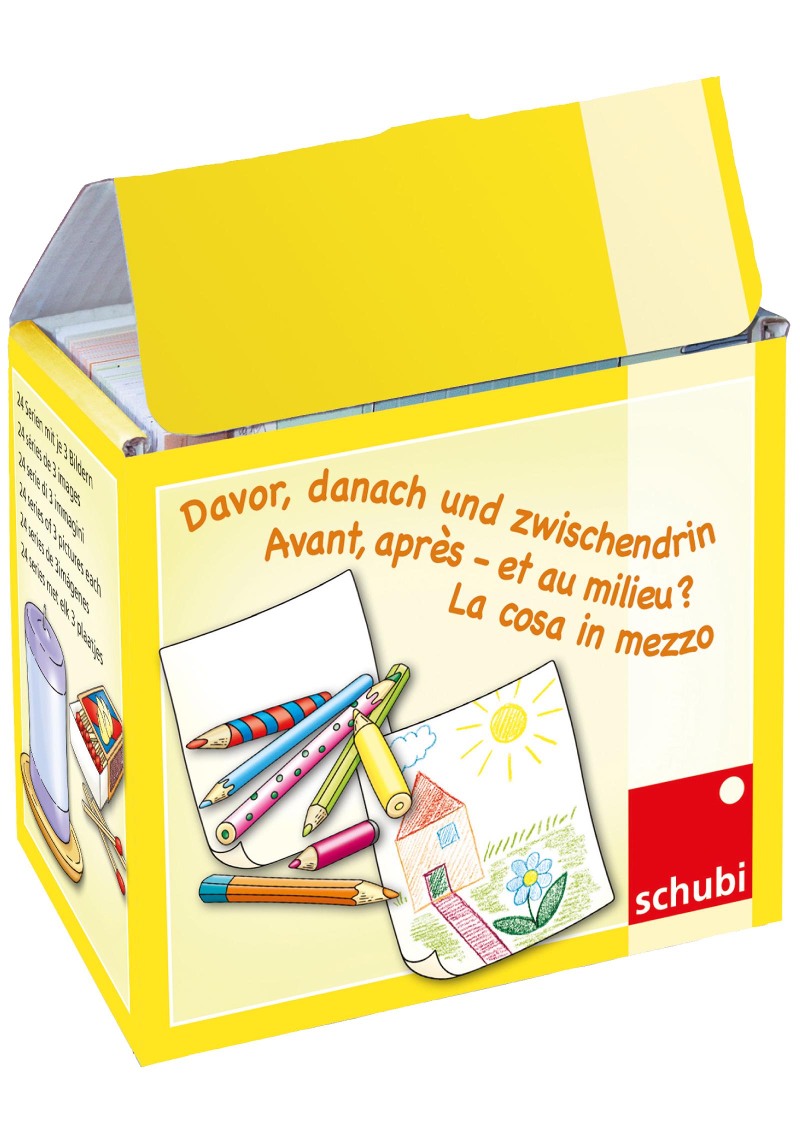 Vorderes Coverbild Davor, danach und zwischendrin 1. Bilderbox