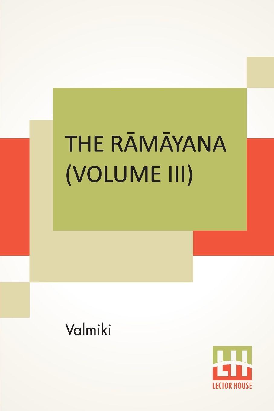 Vorderes Coverbild The R¿m¿yana (Volume III)