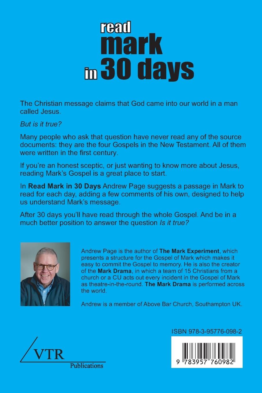 Rückseitencover Read Mark in 30 Days