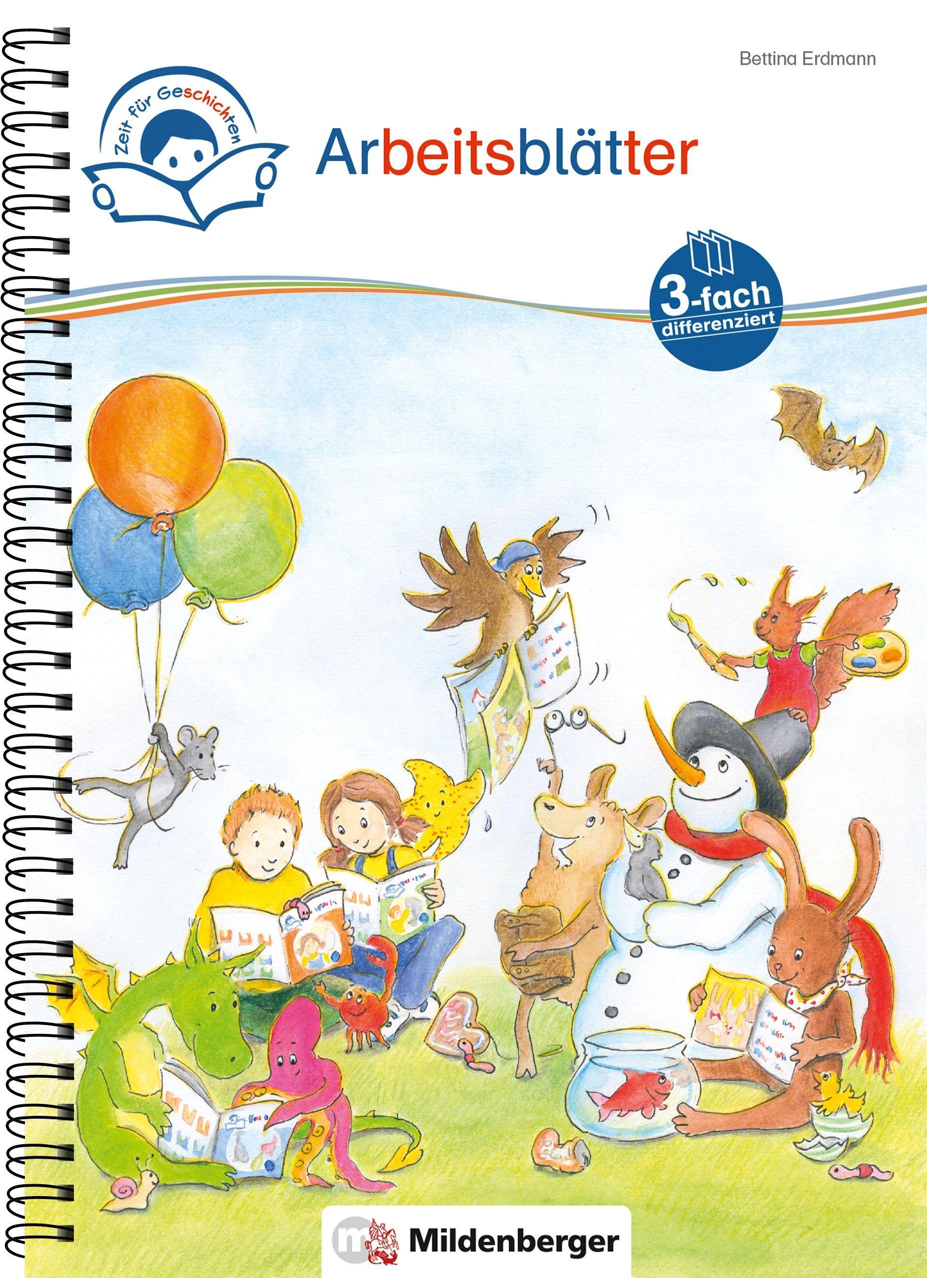 Vorderes Coverbild Zeit für Geschichten - 3-fach-differenziert - Arbeitsblätter zu den Leseheften 1 - 10 (Stufe A, B, C)