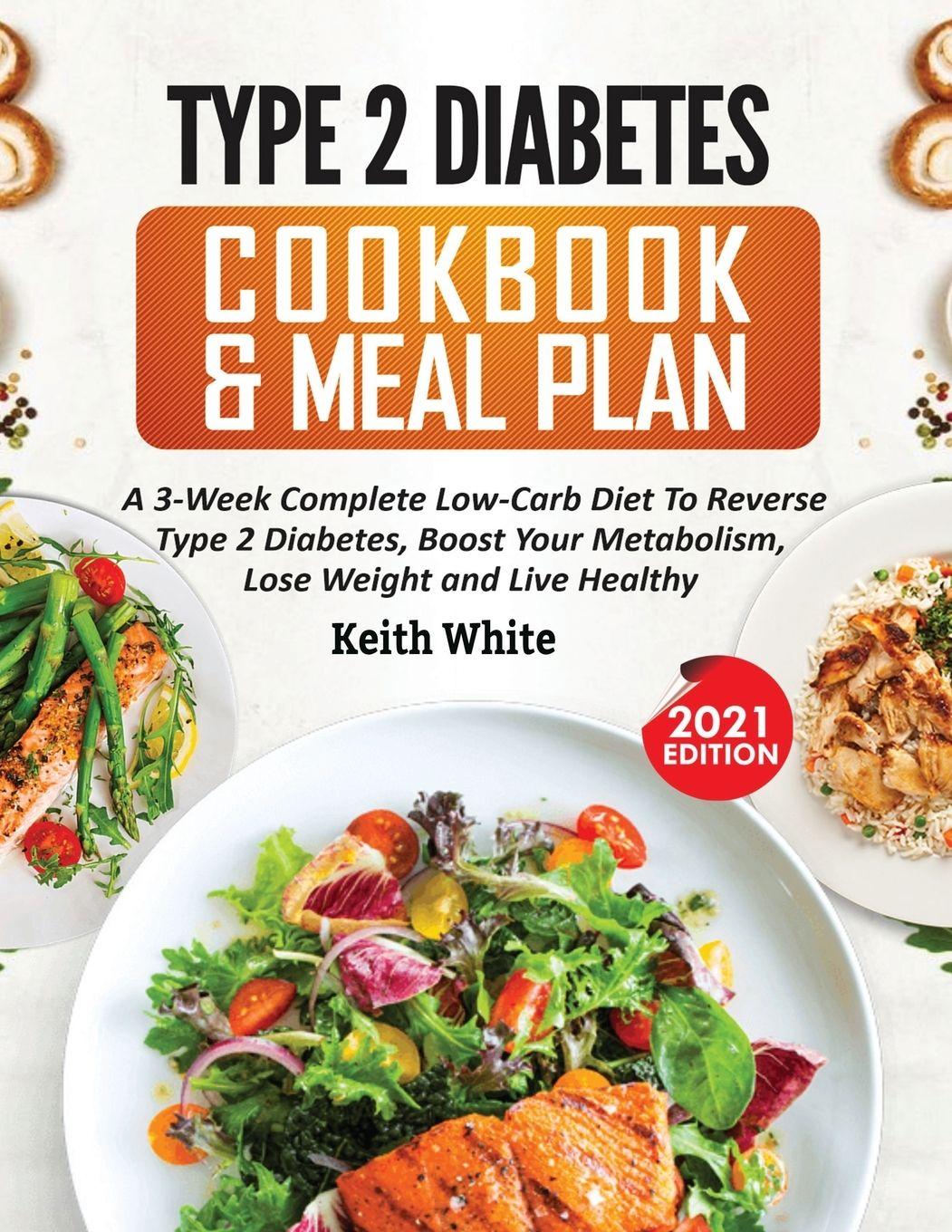 Vorderes Coverbild Type 2 Diabetes Cookbook & Meal Plan