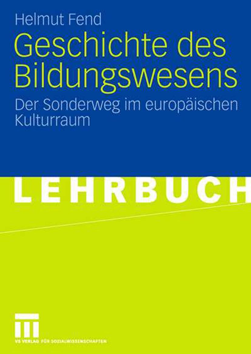 Vorderes Coverbild Geschichte des Bildungswesens