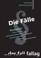 Vorderes Coverbild Die Fälle; Staatsrecht