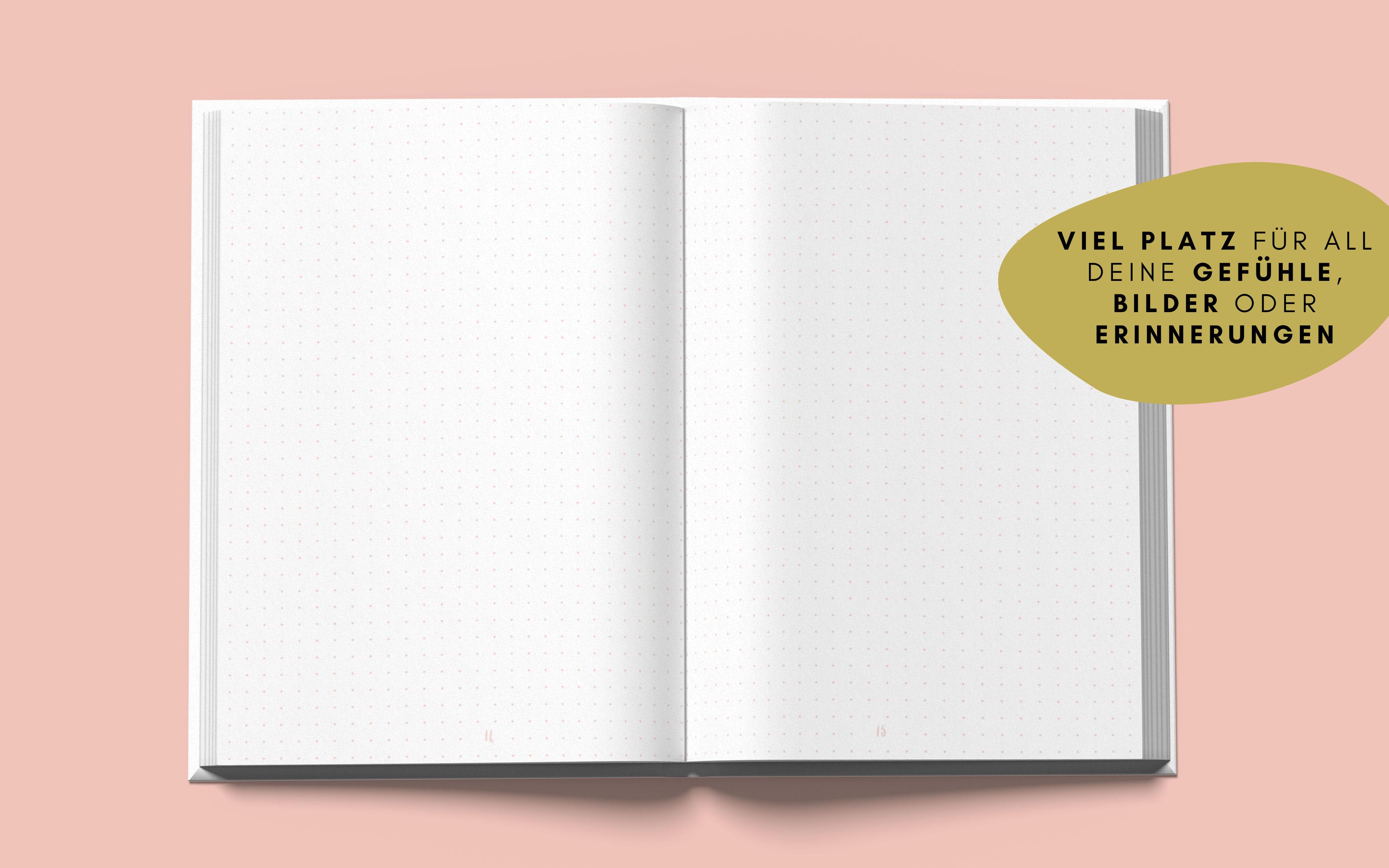 Beispielinhalt (Bild) Das unkitschige Schwangerschaftstagebuch (Punkte-Edition)