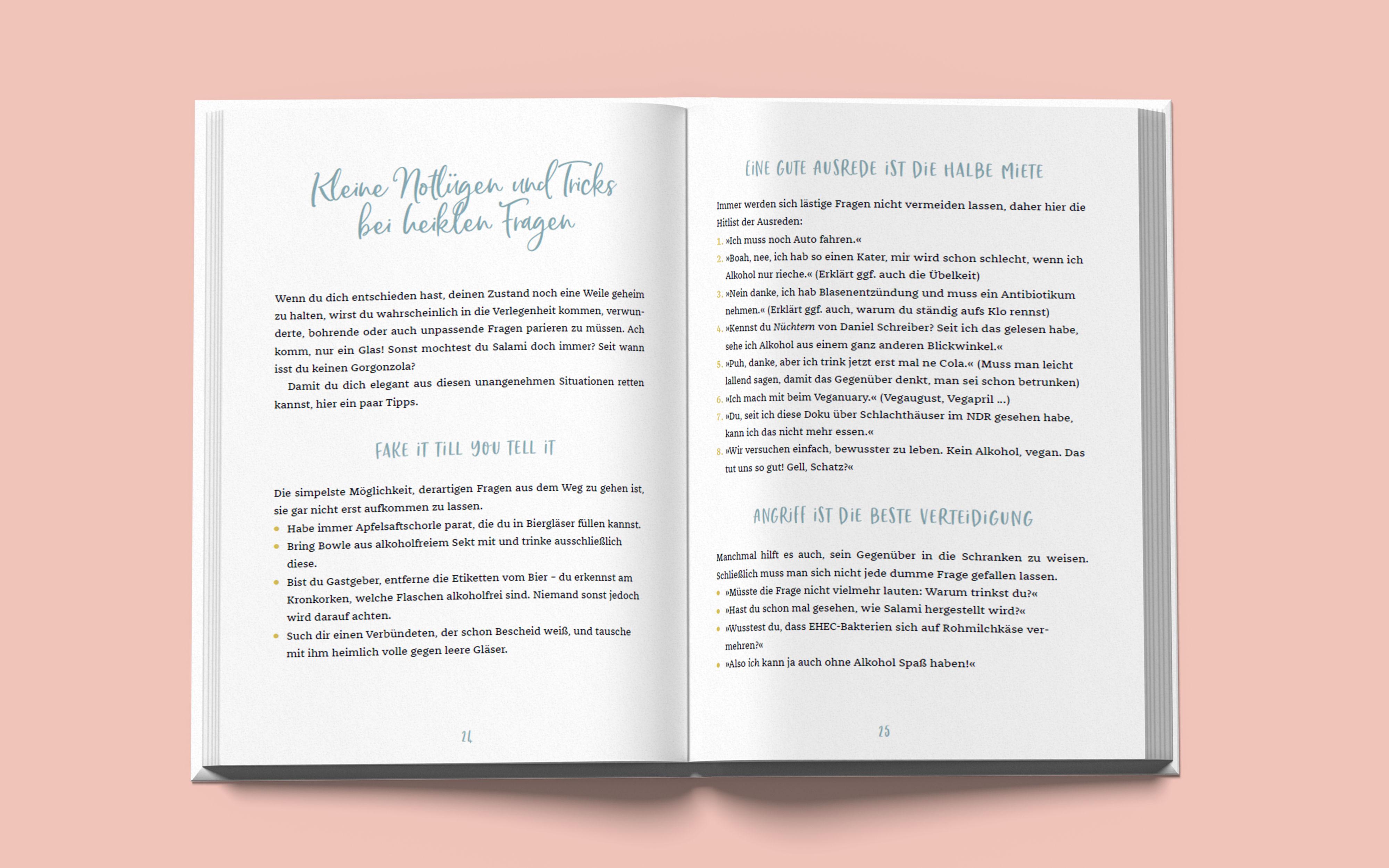 Beispielinhalt (Bild) Das unkitschige Schwangerschaftstagebuch (Punkte-Edition)