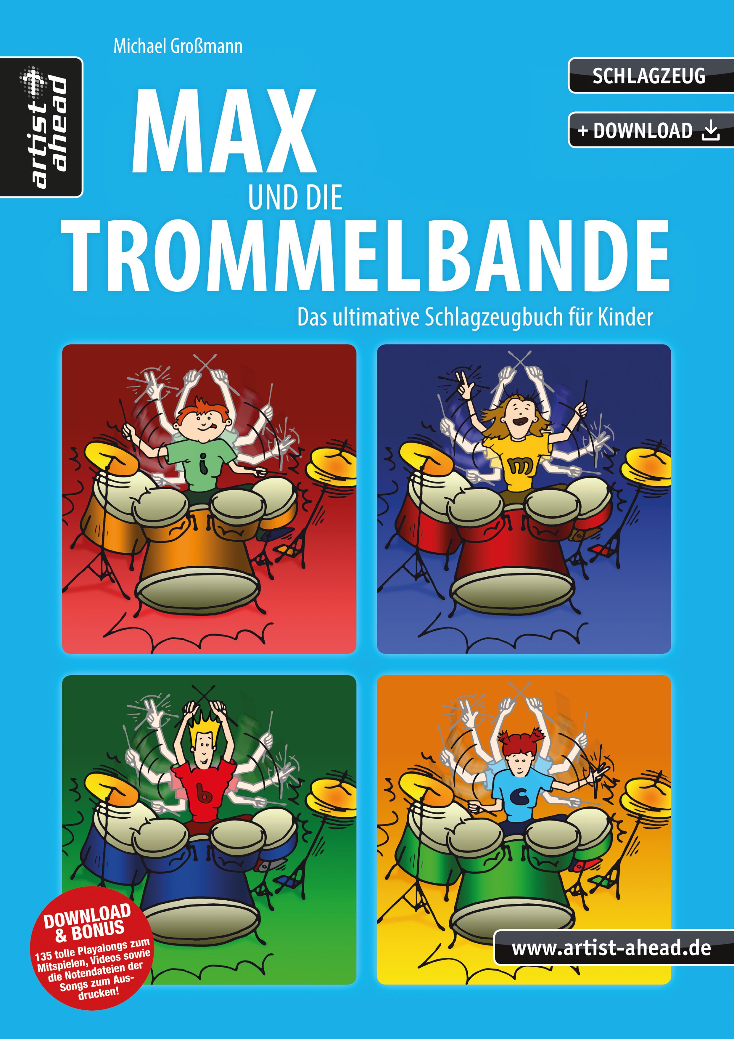 Vorderes Coverbild Max und die Trommelbande